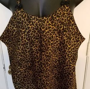 Leopard print nighty.